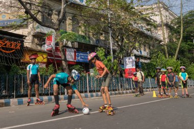 KOLKATA, Batı BENGAL, INDIA - 15 Mart 2015: Çocuklar 