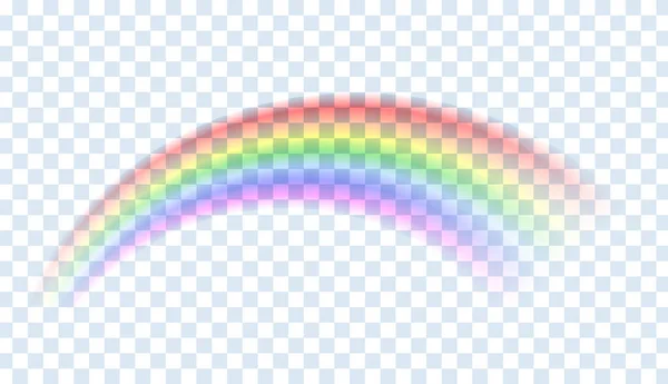 彩虹隔离 摘要矢量图像 好运的象征和正确的道路 多彩的天气因素 弧上的光谱梯度 美丽风景上的矢量化彩虹 — 图库矢量图片