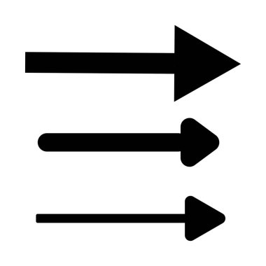 Beyaz zemin üzerinde siyah vektör okları kümesi. Ok simgesi. Ok vektör simgesi. Ok at. Ok vektör koleksiyonu