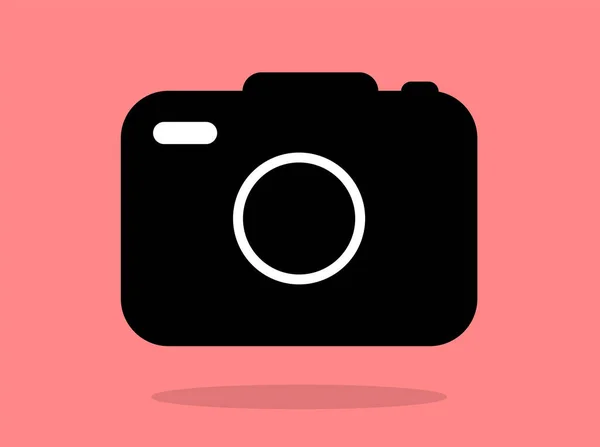 Camera Icon Flat Photo Camera Vector Isolated Modern Simple Snapshot — Stock Vector