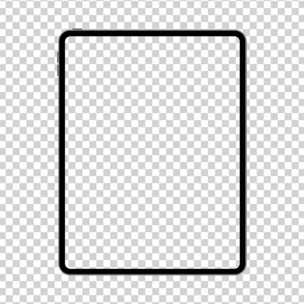 Nuevo Diseño Tableta Estilo Marco Delgado Moda Aislado Concepto Pantalla — Archivo Imágenes Vectoriales