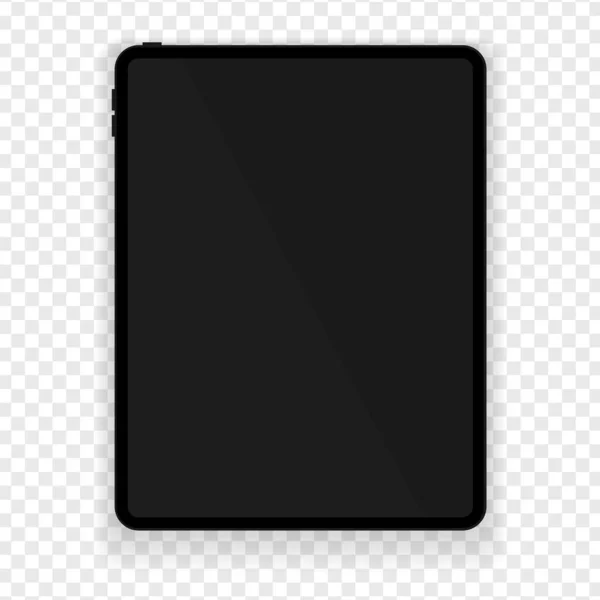 Nouveau Design Tablette Noire Dans Style Cadre Mince Mode Avec — Image vectorielle