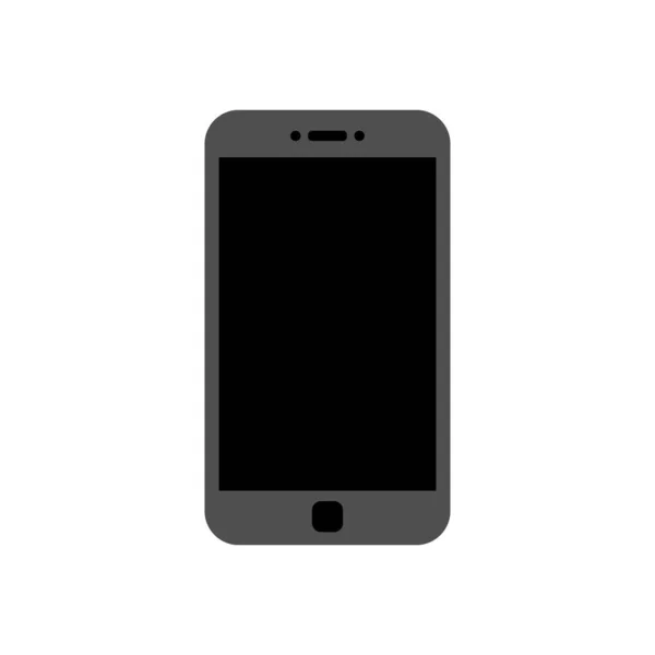 Smartphone Attrappe Mit Leerem Bildschirm Graues Rahmenloses Smartphone Mobiltelefon Isoliert — Stockvektor