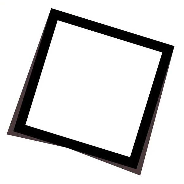 Černobílý Fotografický Rám Stíny Izolovanými Bílém Pozadí Vektorová Ilustrace Vektor — Stockový vektor