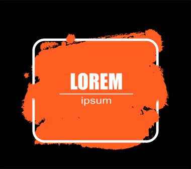 Noktalı soyut arkaplan, dikdörtgen çerçeve. Tasarımın için el çizimi vektör arkaplan koleksiyonu. Vektör illüstrasyonu EPS10