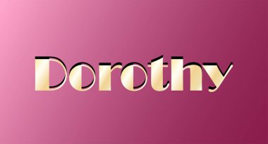 Altın renkli isim izole edildi. Mutlu yıllar ve Melek Günü konsepti. Vektör illüstrasyonu