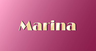 Altın renkli isim izole edildi. Mutlu yıllar ve Melek Günü konsepti. Vektör illüstrasyonu