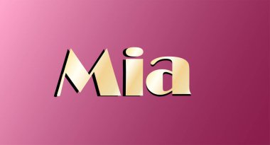 Altın renkli isim izole edildi. Mutlu yıllar ve Melek Günü konsepti. Vektör illüstrasyonu