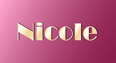 Altın renkli isim izole edildi. Mutlu yıllar ve Melek Günü konsepti. Vektör illüstrasyonu