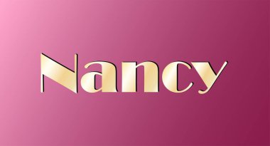 Altın renkli isim izole edildi. Mutlu yıllar ve Melek Günü konsepti. Vektör illüstrasyonu