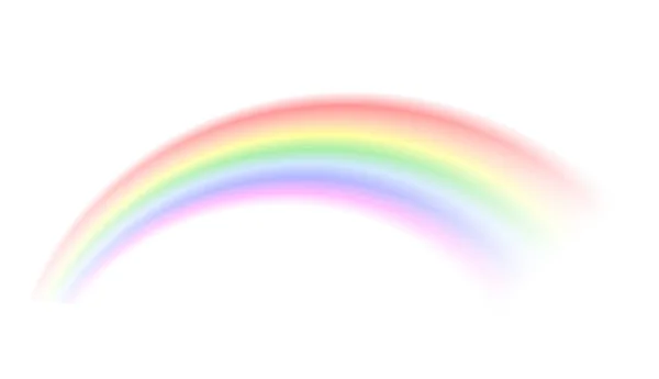 Regenbogen Isoliert Abstraktes Vektorbild Symbol Für Glück Und Den Richtigen — Stockvektor