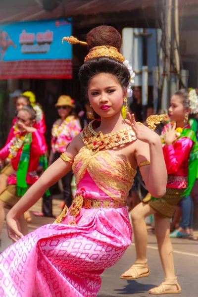 Det Udom Ubon Ratchathani Tayland Nisan 2015 Songkran Festivali Kutlamalarında — Stok fotoğraf