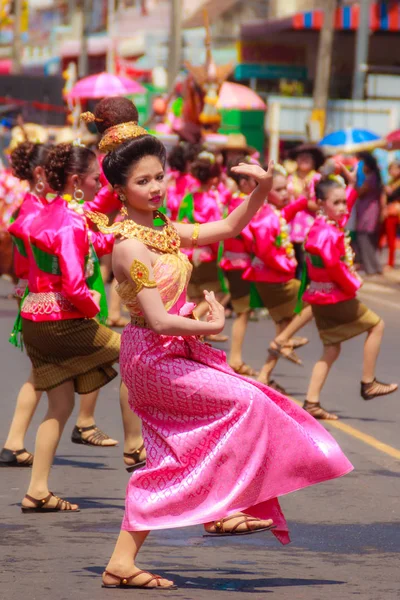 Det Udom Ubon Ratchathani Tayland Nisan 2015 Songkran Festivali Kutlamalarında — Stok fotoğraf