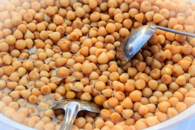 Yakın çekim sarımsak şurubu bu Tayland taze pazarda satmak için hazır korunmuş