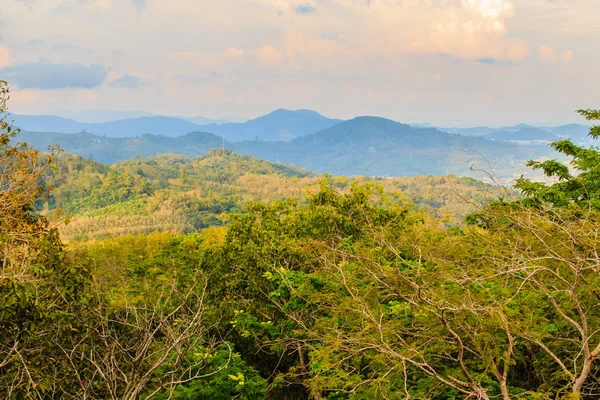 Hermosa Vista Panorámica Montaña Desde Colina Gran Buda Phuket Tailandia —  Fotos de Stock