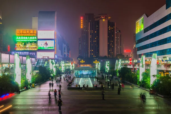 Luohu Shenzhen Κίνα Νοεμβρίου 2014 Προβολή Nightscape Όμορφη Shenzhen Στο — Φωτογραφία Αρχείου