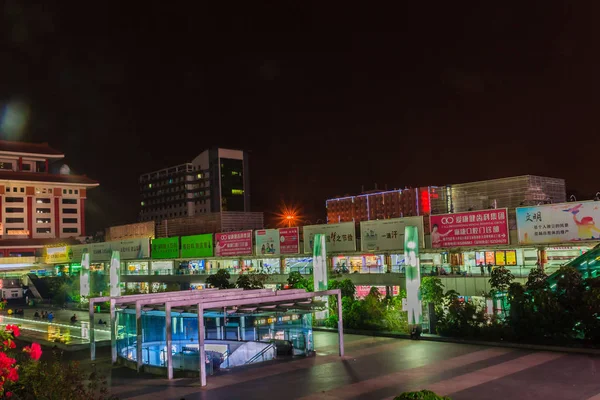 Luohu Shenzhen Chiny Listopad 2014 Piękne Shenzhen Nightscape Widok Luohu — Zdjęcie stockowe