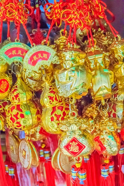 Wunderschöne Chinesische Glücksgegenstände Die Traditionellen Chinesischen Stein Amulette Aus Jade — Stockfoto
