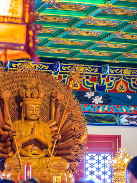 Hermosas Imágenes Guanyim Guan Yin Dios Chino Templo Chino Mil — Foto de Stock