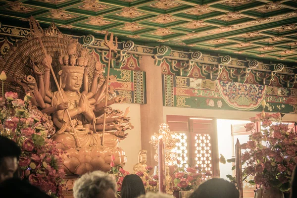 Vackra Bilder Guanyim Eller Guan Yin Kinesisk Gud Kinesiskt Tempel — Stockfoto