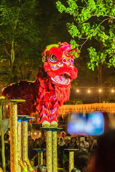 Bangkok Tayland Için Çin Yeni Yılı Festival Süresince Geceleri Polonyalılar — Stok fotoğraf