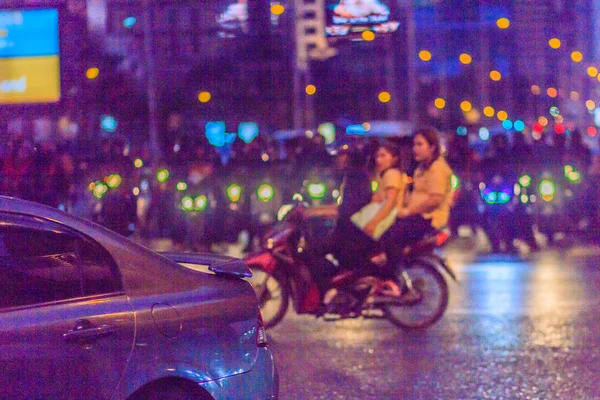 Bangkok Thailand Januari 2017 Banyak Sepeda Motor Jalan Sathorn Bangkok — Stok Foto