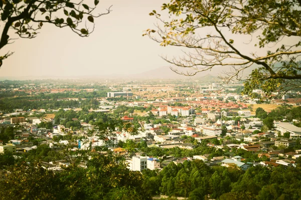 Вид Город Пхукет Небольшого Холма Городе Пхукет Таиланд — стоковое фото