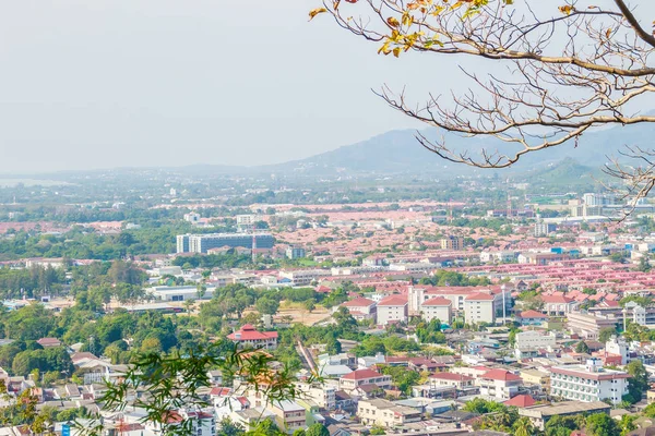 Vackra Landskap Syn Phuket City Från Khao Rang Viewpoint Liten — Stockfoto