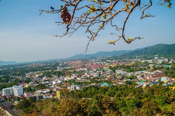 Güzel Manzaralı Phuket Şehir Khao Rang Bakış Açısından Phuket Şehir — Stok fotoğraf