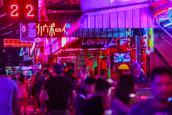 Bangkok Thailandia Febbraio 2017 Tourist Visitato Soi Cowboy Noto Livello — Foto Stock