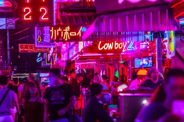 Bangkok Thailand February 2017 Tourist Visited Soi Cowboy Internationally Known — стоковое фото