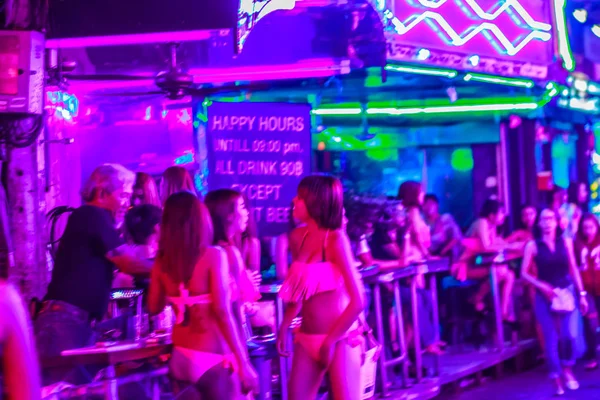 Bangkok Thailand Februari 2017 Turist Besökte Soi Cowboy Internationellt Känd — Stockfoto