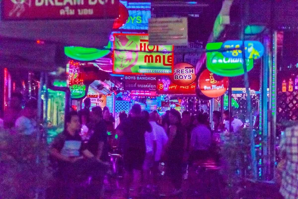 Bangkok Thailand Januari 2017 Toeristische Bezocht Soi Patpong Soi Thaniya — Stockfoto