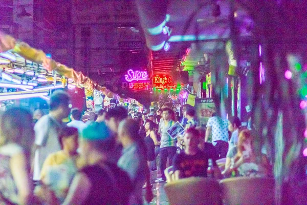 Bangkok Thajsko Ledna 2017 Turista Navštívil Soi Patpong Soi Laca — Stock fotografie