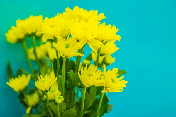 Färgglada Gul Konstgjord Blomma Kontoret Som Gjort Bättre Fräsch Atmosfär — Stockfoto