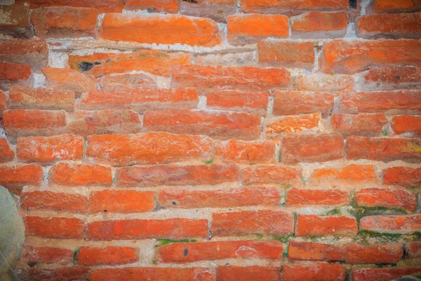 View Grungy Old Brick Wall Pattern Abstract Red Aged Brick — Stock Photo, Image