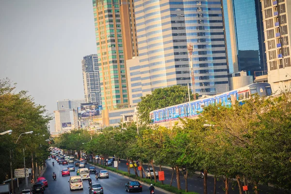 Bangkok Thailand März 2017 Verkehr Auf Dem Phahon Yothin Road — Stockfoto