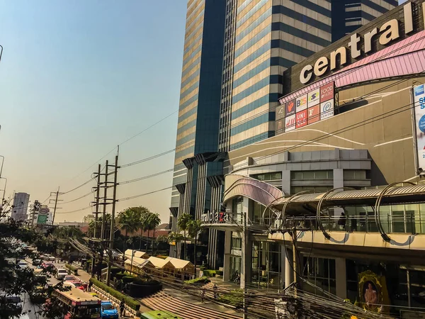 Bangkok Thailand März 2017 Stau Auf Der Straße Vor Dem — Stockfoto