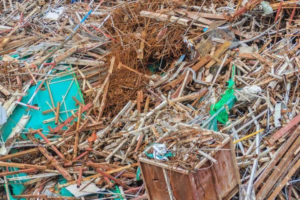 Steel bars scrap left over from construction site and can be sell as salvage for recycling.