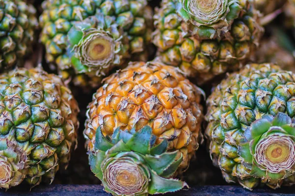 Fresh Organic Phulae Pineapple Sale Fruit Market Most Famous Chiangrai — Stock Photo, Image