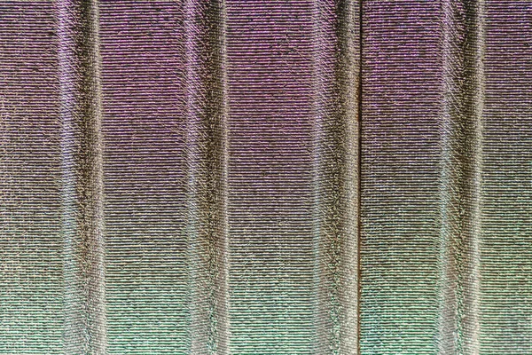 Stříbrný Střešní Izolace Hrubé Vrásky Fólie Texturu Nainstalován Strop Mirelon — Stock fotografie