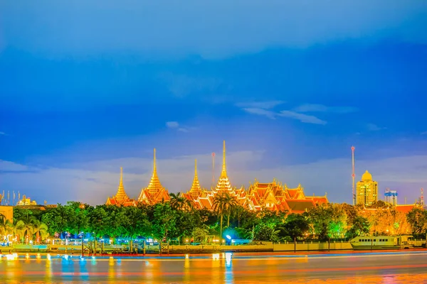 Grand Palace Chao Phraya Nehri Nin Bangkok Görünümünü — Stok fotoğraf