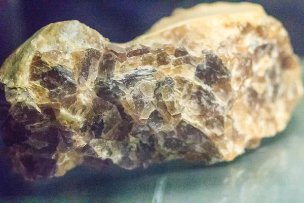Fluorit Rock Provbit Från Utvinning Industrier Fluorit Kallas Även Flusspat — Stockfoto