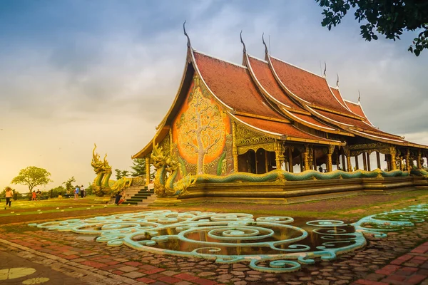 Beautiful Landscape Architecture Wat Sirindhorn Wararam Phu Prao Public Temple — Stock Photo, Image
