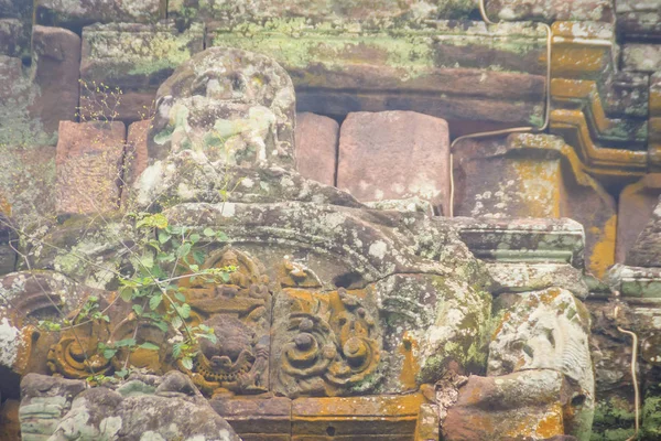 Belo Arenito Ansiava Verga Entrada Janelas Senhor Krishna Matando Leão — Fotografia de Stock