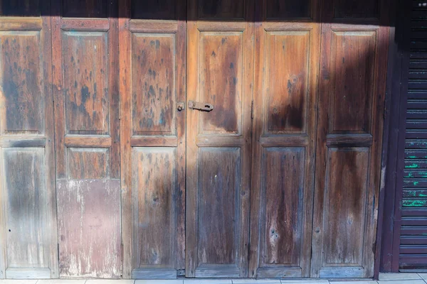Eski Antik Ahşap Salıncak Kapı Arka Plan Vintage Eski Ahşap — Stok fotoğraf