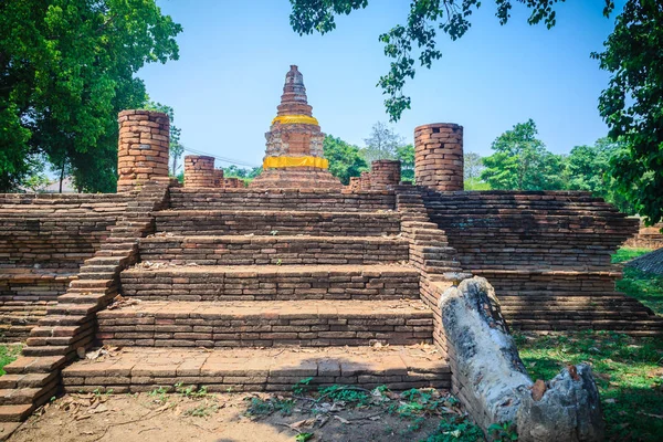 Wat Jag Khang Langurs Tempel Förstörda Tempel Wiang Kum Kam — Stockfoto