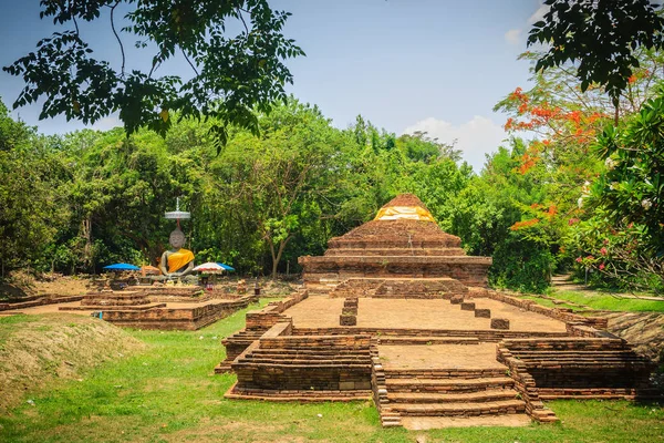 Ruinerna Wat Som Khao Förstörda Tempel Wiang Kum Kam Historisk — Stockfoto