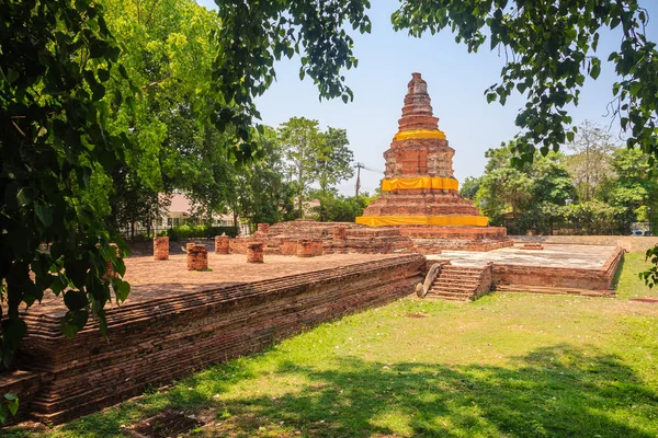 Wat Khang Tempio Langurs Uno Dei Templi Rovina Wiang Kum — Foto Stock