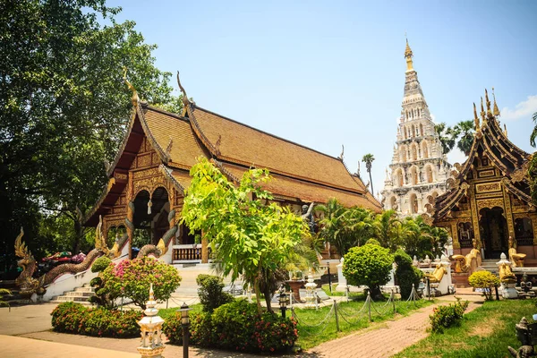 Bellissimo Wat Chedi Liam Tempio Della Pagoda Quadrata Unico Tempio — Foto Stock